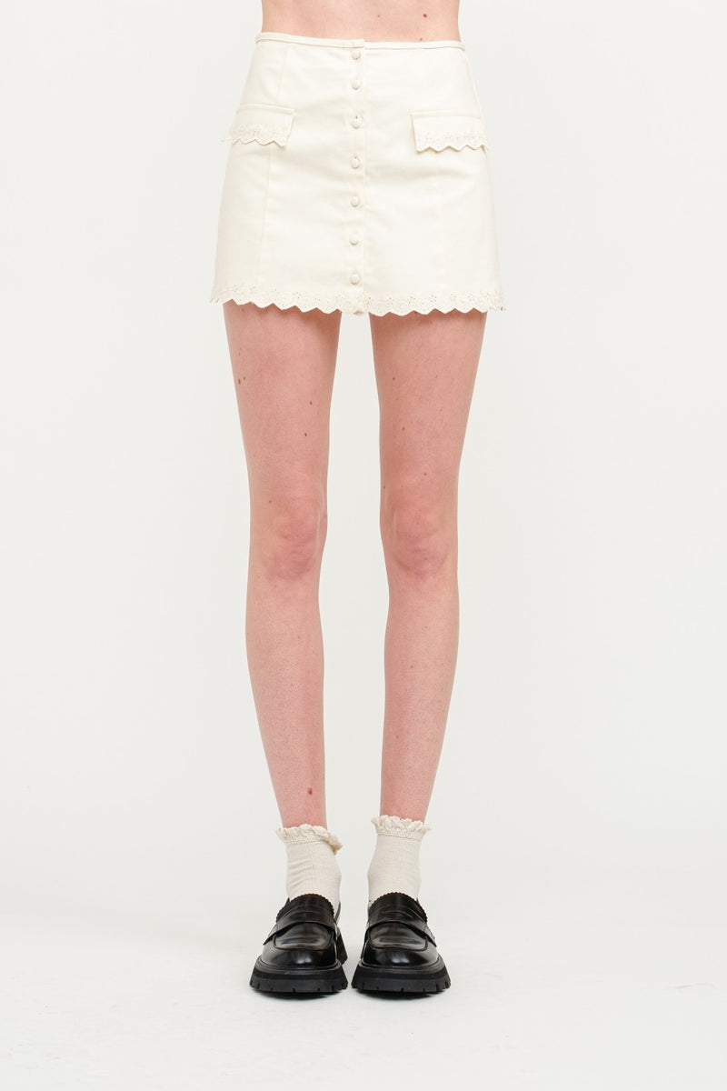 Vanilla Latte Skirt- Cream