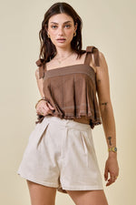 Everything Nice Top- Brown