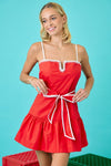 Gameday Everyday Dress- Red/White