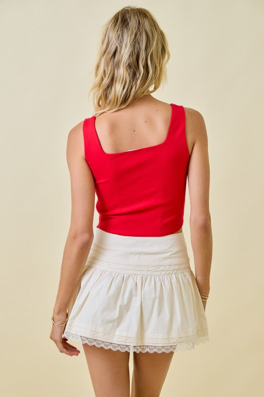 Goes With Everything Top- Red
