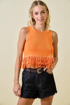 Never Back Down Top- Orange