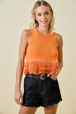Never Back Down Top- Orange