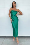 Leila Slip Dress- Emerald