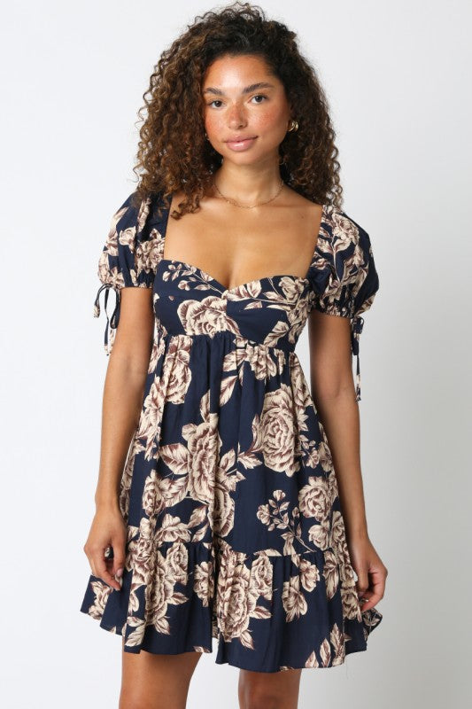 Dress- Midnight Blue Cream