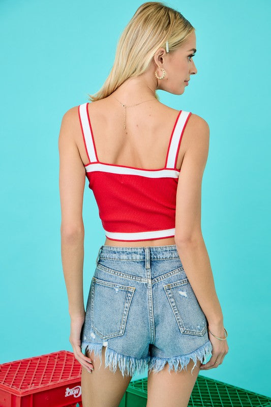 Top- Red/White