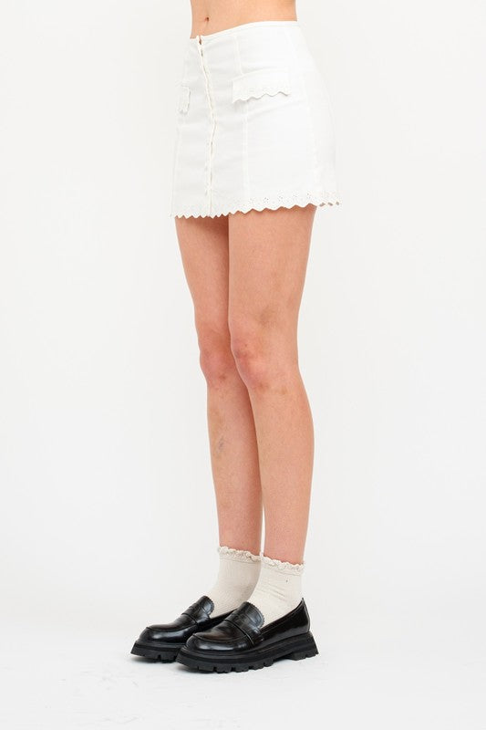 Vanilla Latte Skirt- Off White