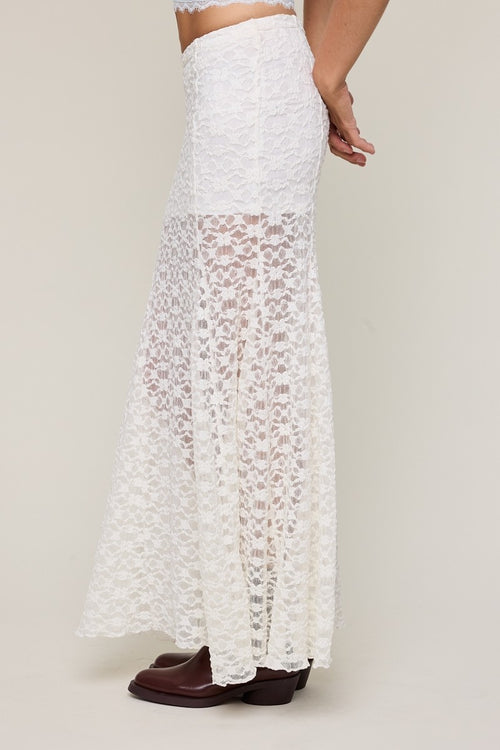 Tempted Maxi Skirt- Ivory