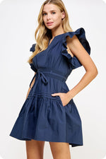 Out Of Office Dress- Navy