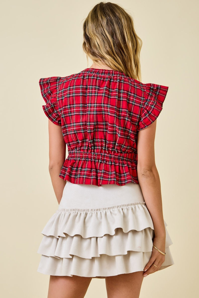 Top- Red Multi
