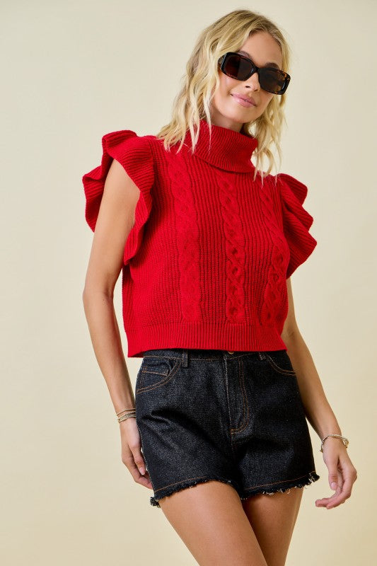 Always Busy Sweater- Red