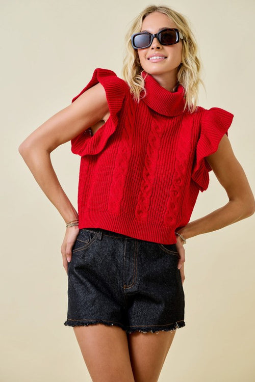 Always Busy Sweater- Red