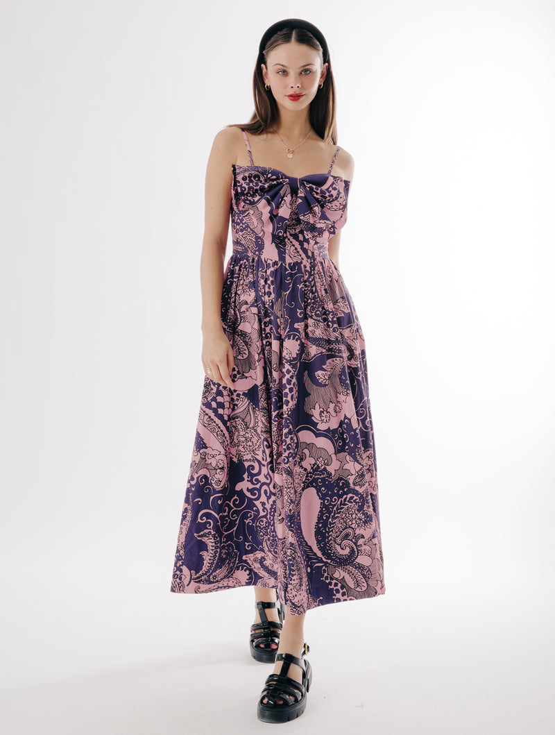 Dolcia Dress- Rolling Winds Print