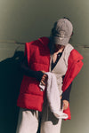 In A Bubble Puffer Vest- Winterberry