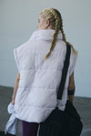 In A Bubble Puffer Vest- Rose Quartz