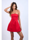 Touchdown Dress- Red