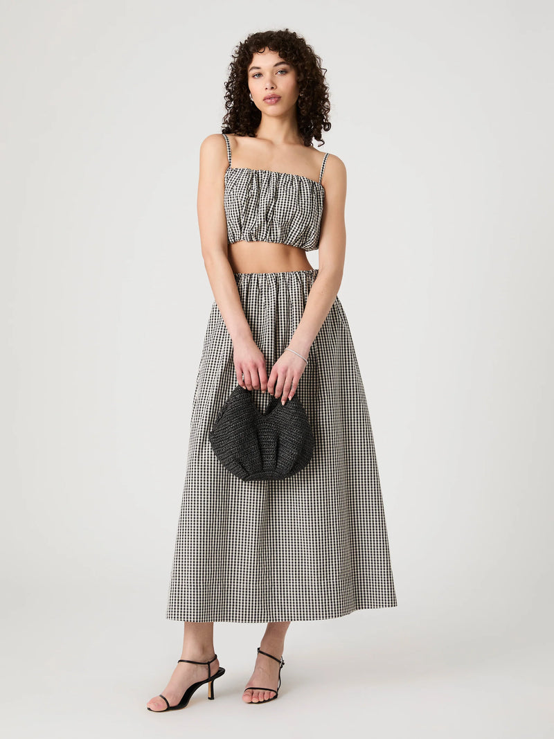 Gingham Top- Black Gingham