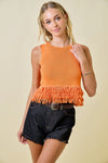 Never Back Down Top- Orange