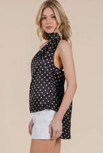Dottie Top- Black/White