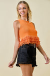Never Back Down Top- Orange