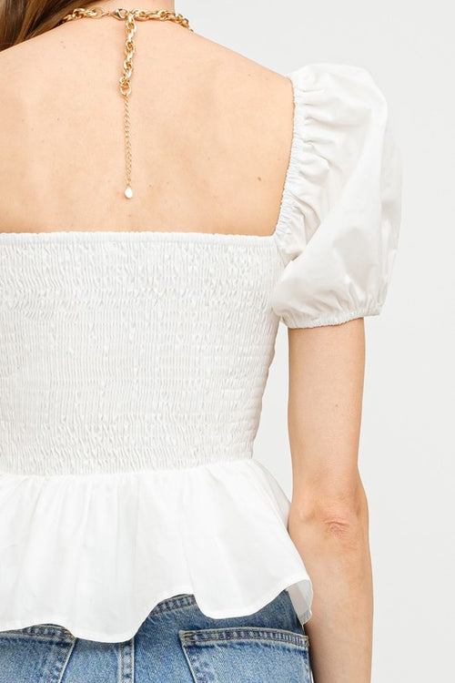 This & That Top- Off White