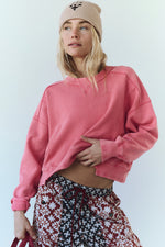 Intercept Pullover- Hibiscus