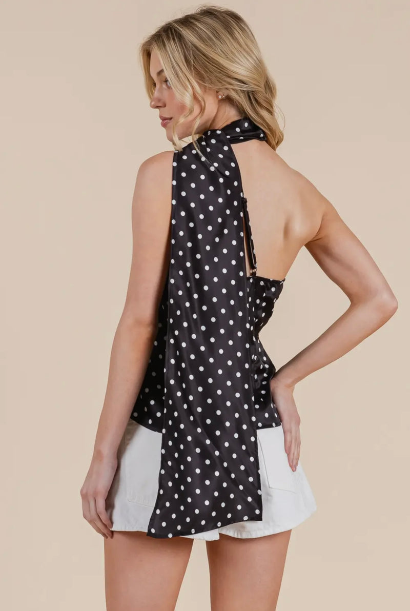 Dottie Top- Black/White