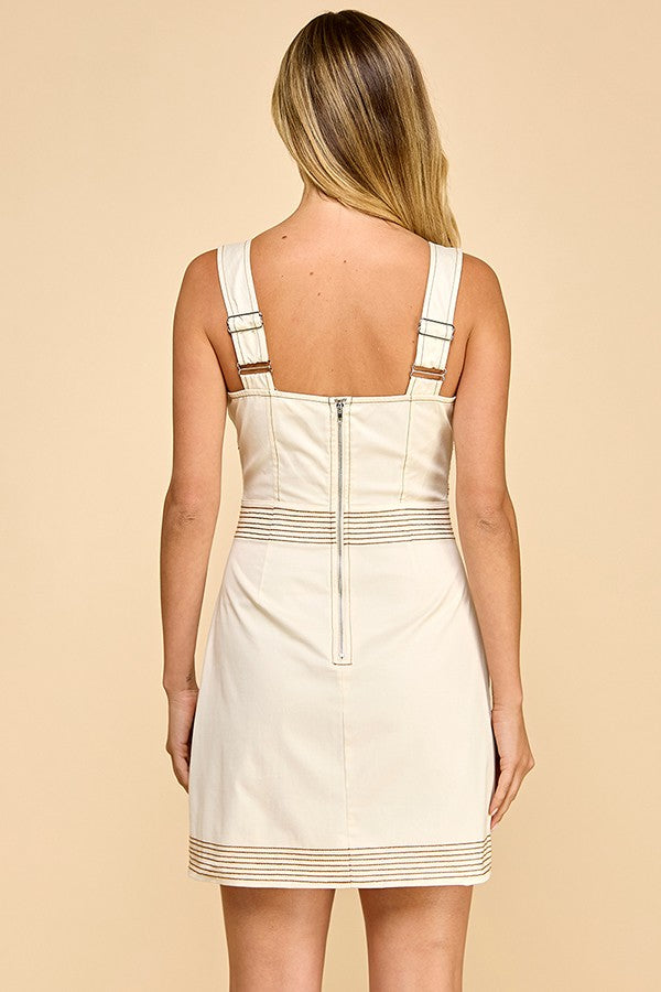 High Maintenance Dress- Cream