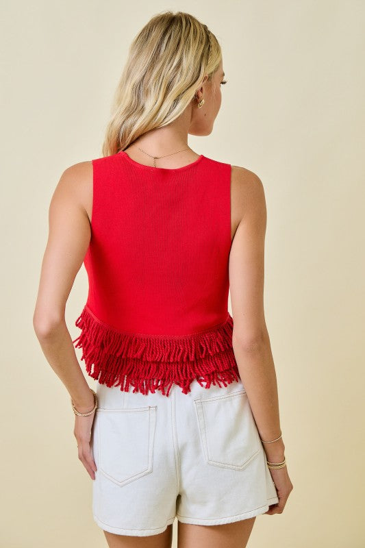 Never Back Down Top- Red