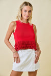 Never Back Down Top- Red