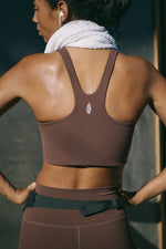 Never Better Square Neck Bra- Cocoa