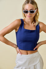 Goes With Everything Top- Navy