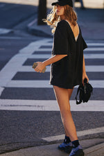 Hot Shot Tee Romper- Black