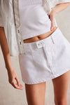 Galivanting Skort- Optic White