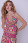 Taylor Top- Jupiter Print Pink