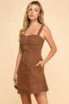 Mulled Cider Dress- Mocha