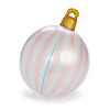 Pink Light Up Christmas Ornament Holiday Balls- 3 Pack