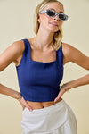 Goes With Everything Top- Navy