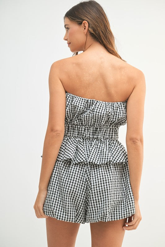 Simply Gingham Set- Black
