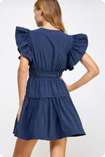 Out Of Office Dress- Navy