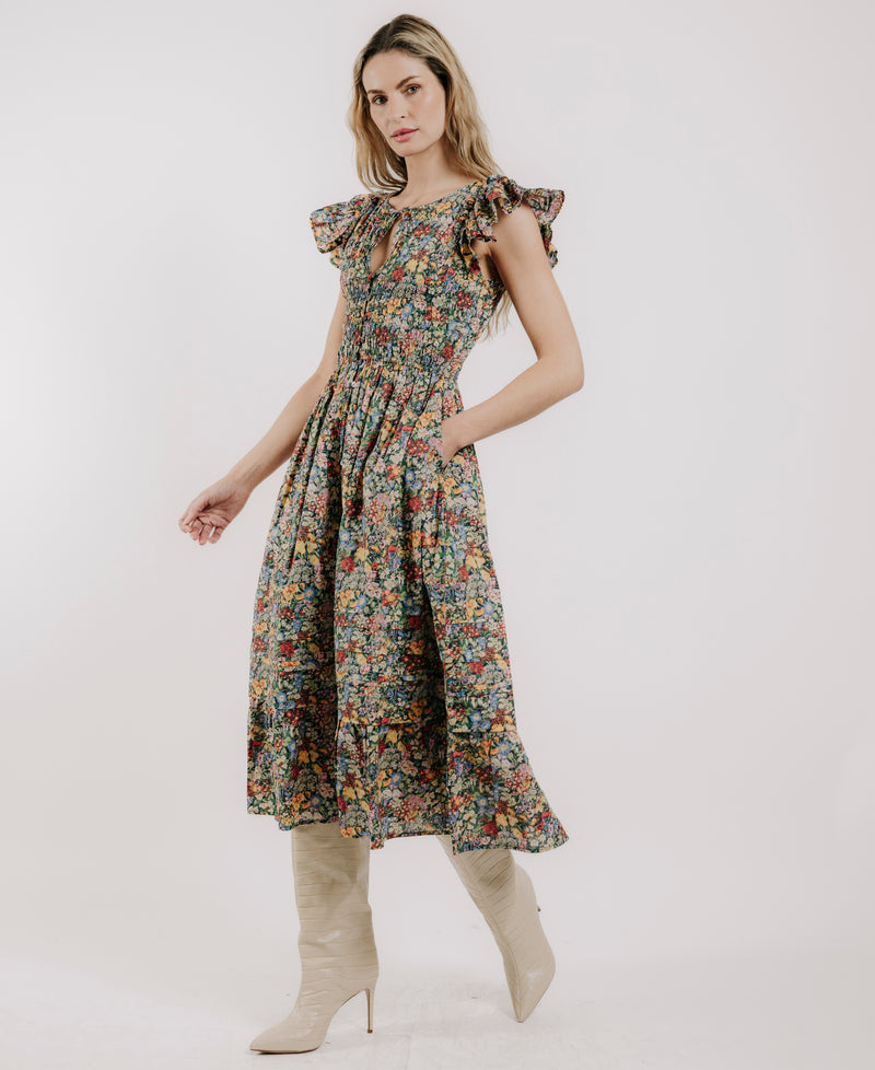 Eden Dress- Cottage Garden Liberty Print
