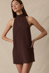 Keep It Simple Dress- Chocolate