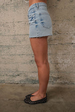 Micro Mini Skirt- Light Denim