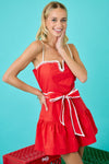 Gameday Everyday Dress- Red/White