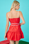 Gameday Everyday Dress- Red/White