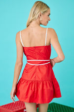 Gameday Everyday Dress- Red/White