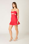 Run It Back Dress- Cherry