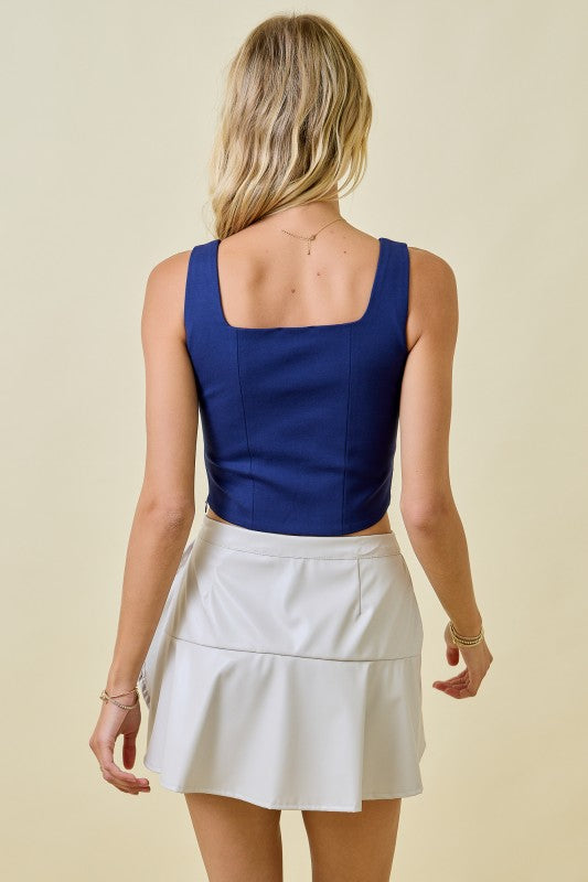 Goes With Everything Top- Navy