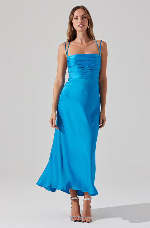 Antlia Maxi Dress- Turquoise Blue