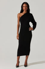 Finola Sweater Dress- Black