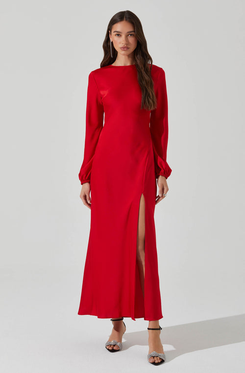 Elyse Dress- Red